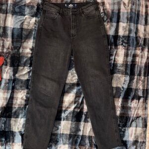 Hollister Charcoal High-Waisted Jeans